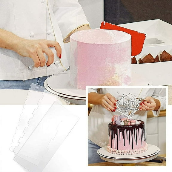 7PCS Cakes Smoother Icing Comb Set Cake Sculpting Decor Supplies Cake Decorating Supplies for Baking,with Holes