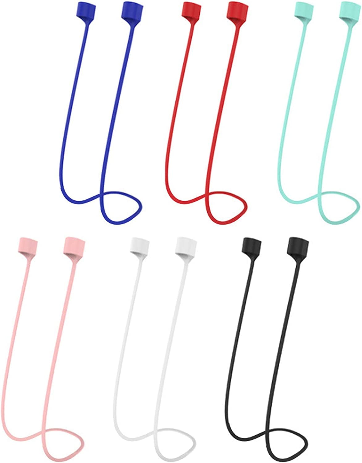 7PCS Colorful Assorted Anti-Lost Strap Strings,Soft Sport Tether ...