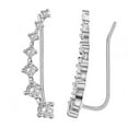 thumbnail image 1 of 7PCS Crystal Climber Earrings - Cubic Zirconia Ear Cuffs, Sparkling Jewelry for Women, 1 of 7