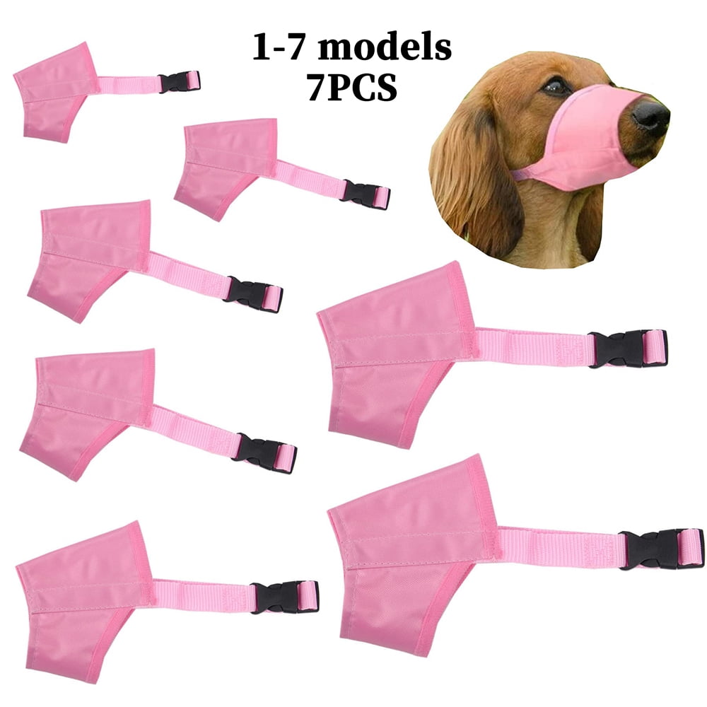 "7PCS Dog Muzzles Suit, Different sizes AntiBiting Barking Pet Muzzles