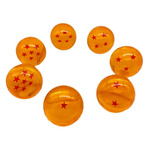 7PCS Dragon Balls Crystal Balls Crystal Glass Balls Multifunctional Safety Anime Translucent Balls
