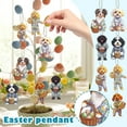 thumbnail image 1 of 7PCS Easter Decorations 2D Acrylic Dog Hanging Ornament 3.15 Inch for Car Mirror Home Display, Easter Decor Gift for Kids Basket Party, 1 of 9