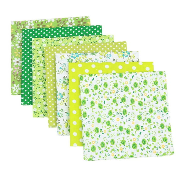 7PCS Floral Cotton Fabric Bundles, 20"×20" DIY Craft Fat Quarters, Cute Print Patchwork Quilting Sewing Fabric, Scrapbook Cloth Set For Crafts For Sewing Quilting And Scrapbooking