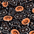 7PCS Halloween Fabric Cotton Fabric Squares 20" x 20" Fat Quarter