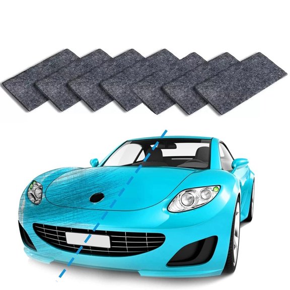 7PCS Nano Sparkle Car Scratch Remover Cloth, Multi-Purpose Cleaning Cloth for Light Scratches, Swirls & Water Spots