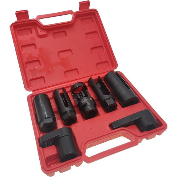 7PCS Oxygen Sensor Socket,Car Accessories Automotive Sending Unit Master Sensor Socket Set,O2 Sensor Removal Kit,Oil Pressure Sensor Socket Wrench with 22mm 27mm 29mm Sockets for All Vehicles