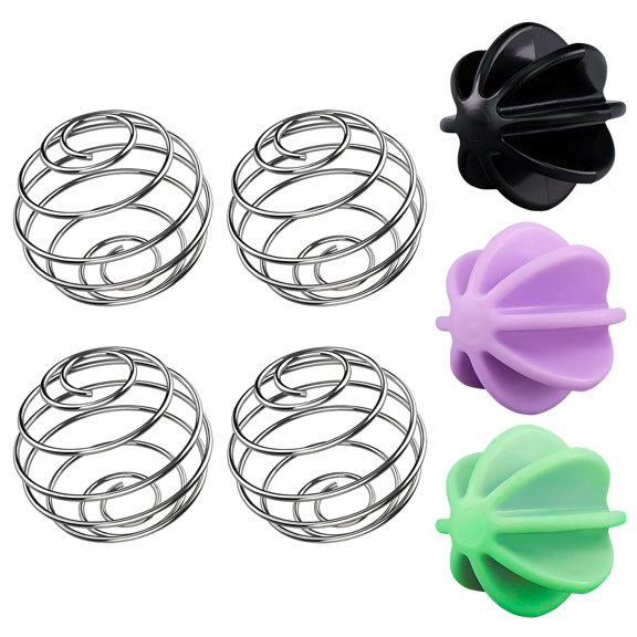 7PCS Shaker Bottle Mixing Balls Stainless Steel Plastic Blending Balls 1 Pack