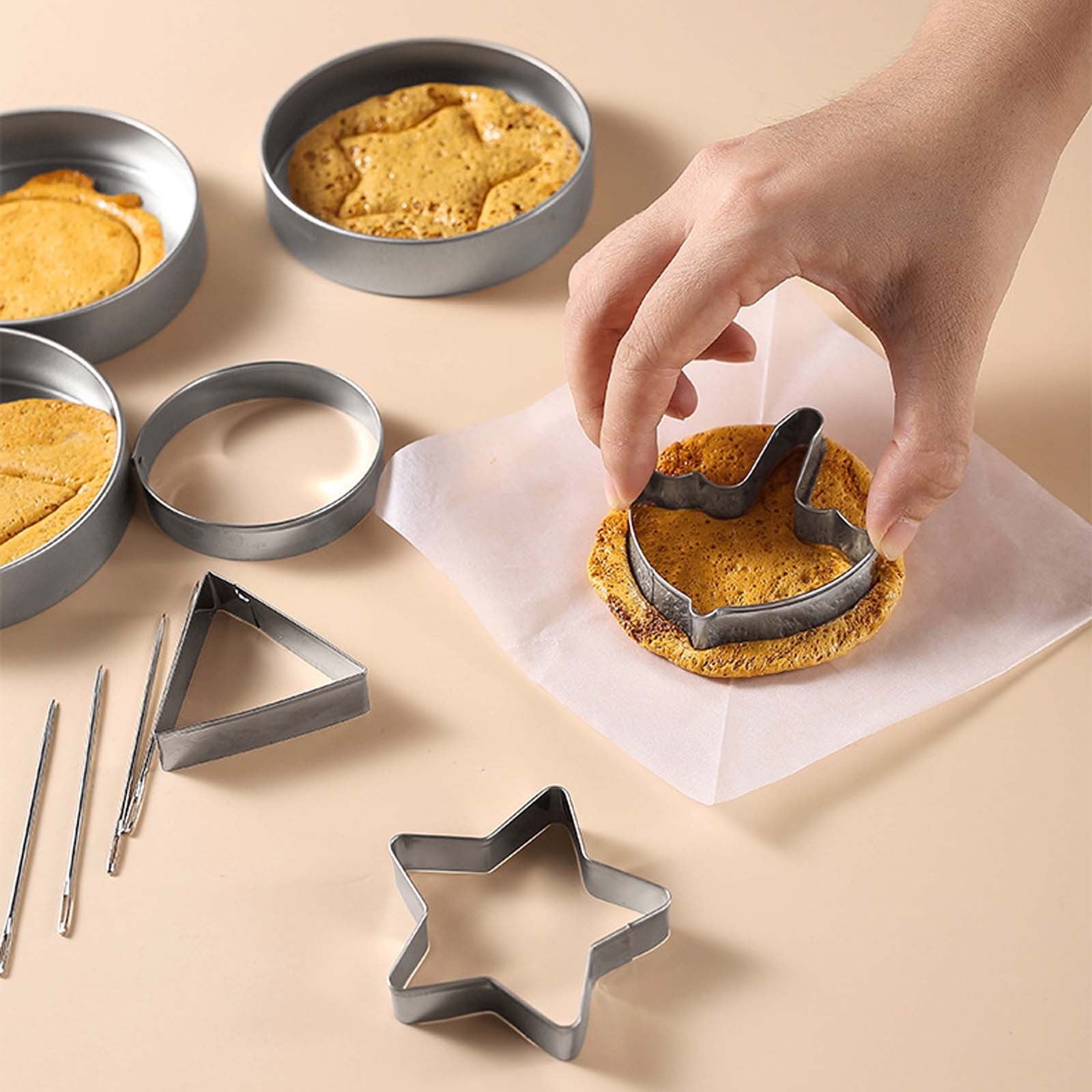 7PCS Sugar Cookie Cutters, Sugar Candy Making Tools, Stainless Steel ...