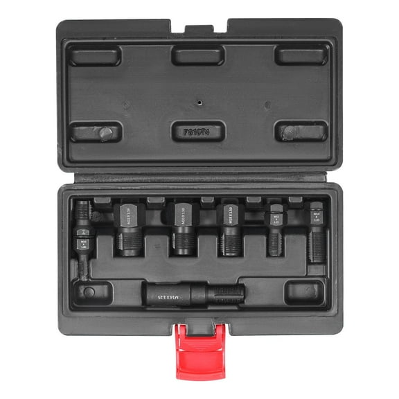 7PCS Thread Chaser Set Metric Thread Repair Kit for Automotive Bolts and Nuts Rethreading Tool