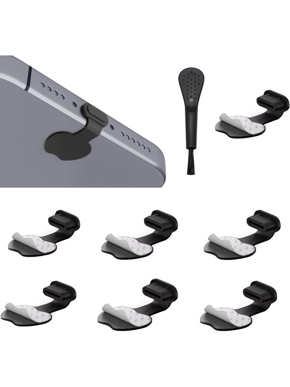 7PCS Type C Anti Dust Plugs Cover Type C Port iPhone Dust Plug, USB C Dust Cover, Charging Port Dust Covers Protectors for iPhone 15/16/17 Plus Pro Max, Samsung (Type-C dust Cap) (7Aple-07)