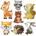 thumbnail image 1 of 7PCS Woodland Animal Balloons Forest Animals Foil Mylar Balloon for Woodland Themed Baby Shower,Jumbo Bunny Fox Squirrel Hedgehog Raccoon Balloons Woodland Balloons for Birthday Party Decorations, 1 of 6