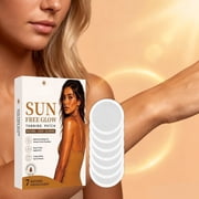 7PCs Transdermal Tanning Patches,Natural-Looking Color Sun Glow Patches,Easy-Apply Self Tan Patches for All Skin Types