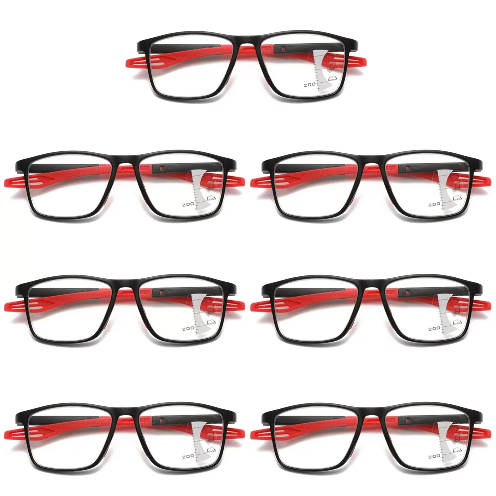 7PK Men Women Multifocus No Line Progressive Reading Glasses Multifocal Readers
