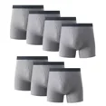 thumbnail image 1 of 7PK Mens Cotton Boxer Briefs Tagless Comfort Flex Underwear With Opening Fly, 1 of 8