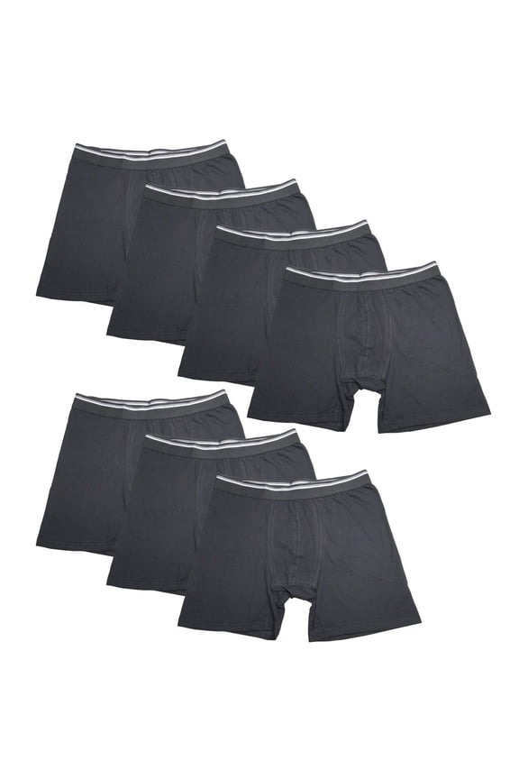 7PK Mens Performance Boxer Briefs Breathable Comfort Waistband Underwear Shorts