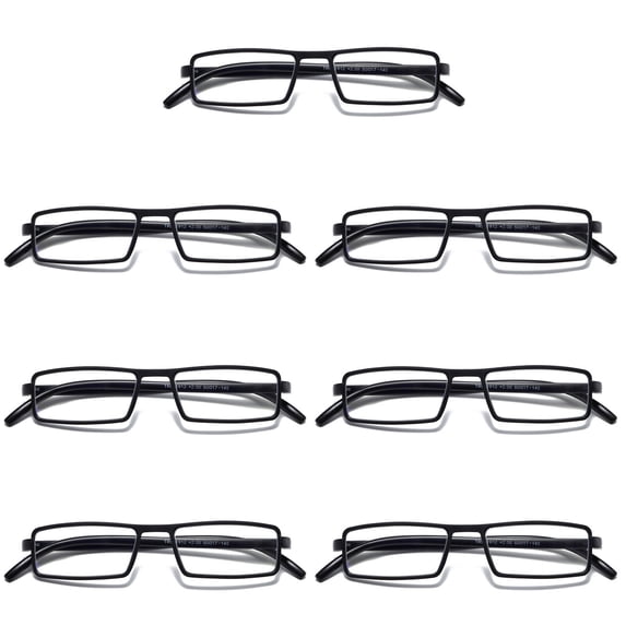7PK Men's Womens Unisex Unbreakable Reading Glasses Blue Light Blocking Readers