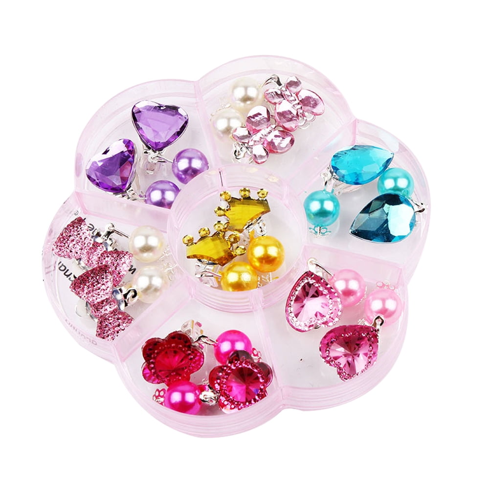 HaiMay 20 Pairs Girl Clip on Earrings for Kids Clips Earrings Princess Toy  Earring Play Earrings Little Girl Jewelry for Party Favor, All Packed in  Clear Boxes : Clothing, Shoes & Jewelry 