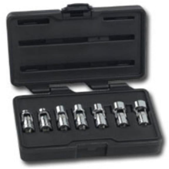 7Pc 3-8 Inch Drive 6Pt Flex Sae Socket Set