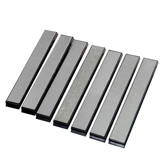 7Pc Sharpening Stone Set, Fixed Angle Knife Sharpener Accessories With 80#, 120#, 400#, 600#, 1000#, 1500#, 2000# Grits For Kitchen Knives, Pocket Knives, Scissors, Hunting
