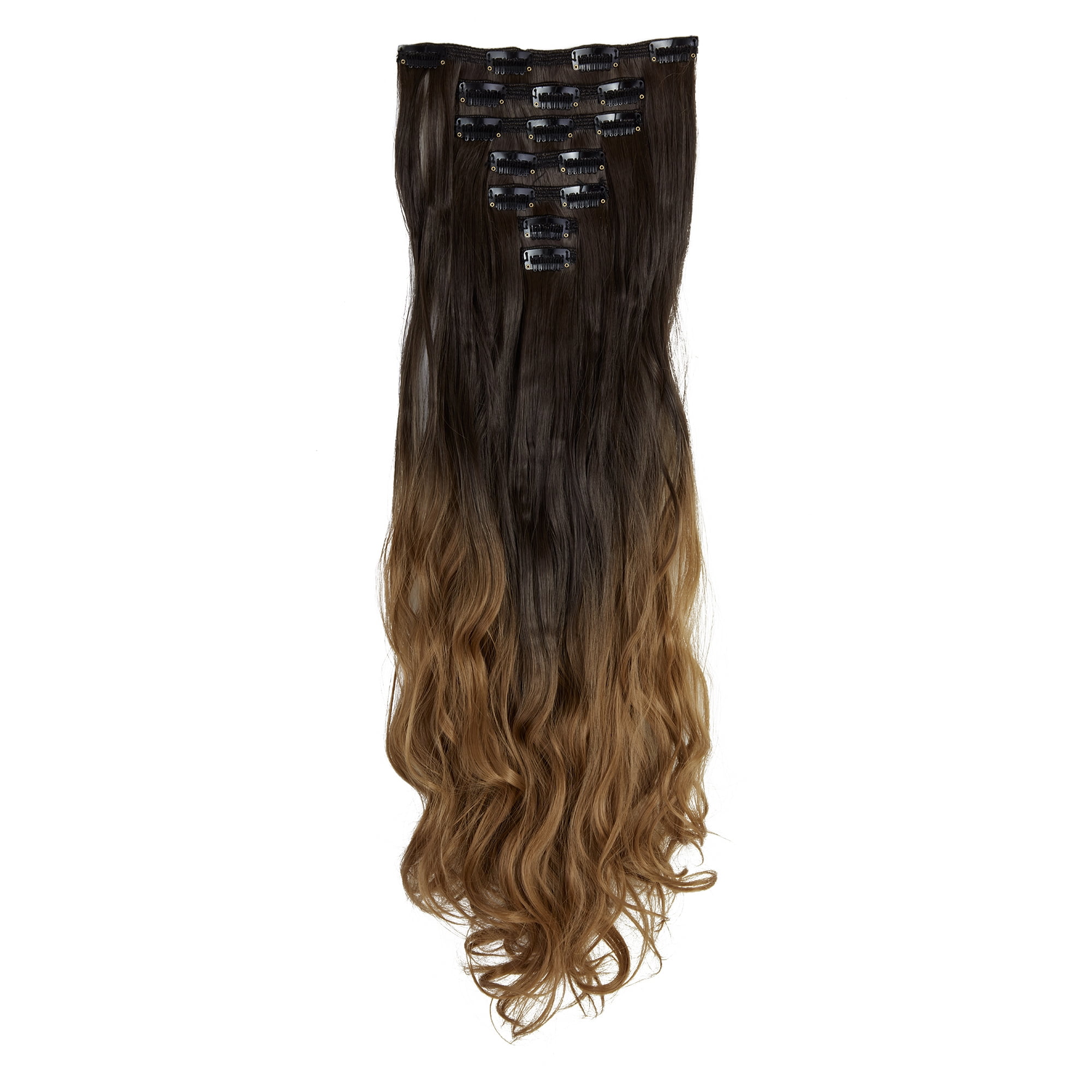 7Pcs 16 Clips 24 Inch Hair Pieces for Women,160g Ponytail Extension ...
