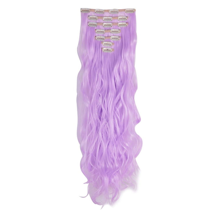 7Pcs 16 Clips 24 Inch Hair Extensions Thick Curly Straight  display picture 2