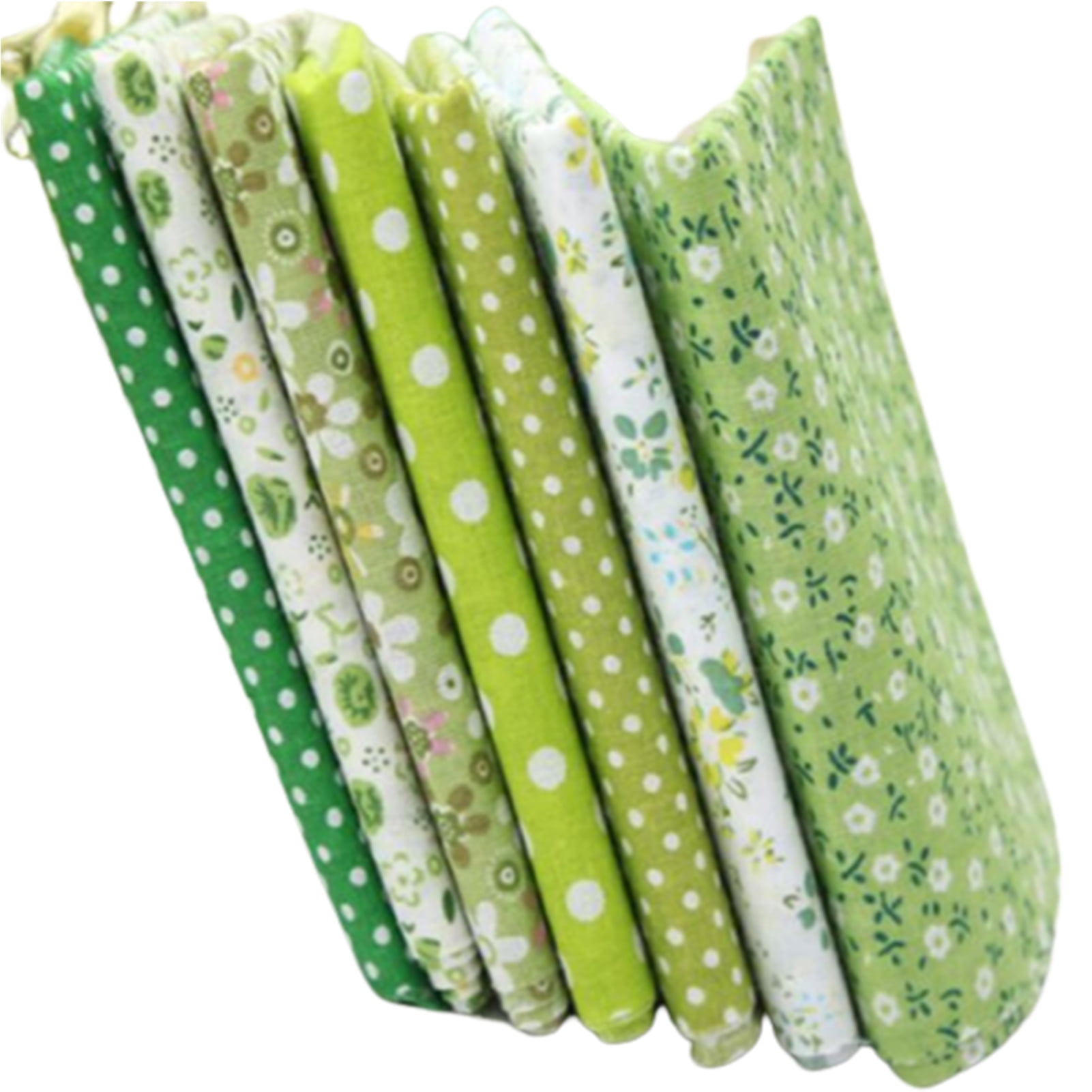 7Pcs 25x25cm Cotton Fabric Flower Polka Dot Bundle DIY Patchwork Quilt