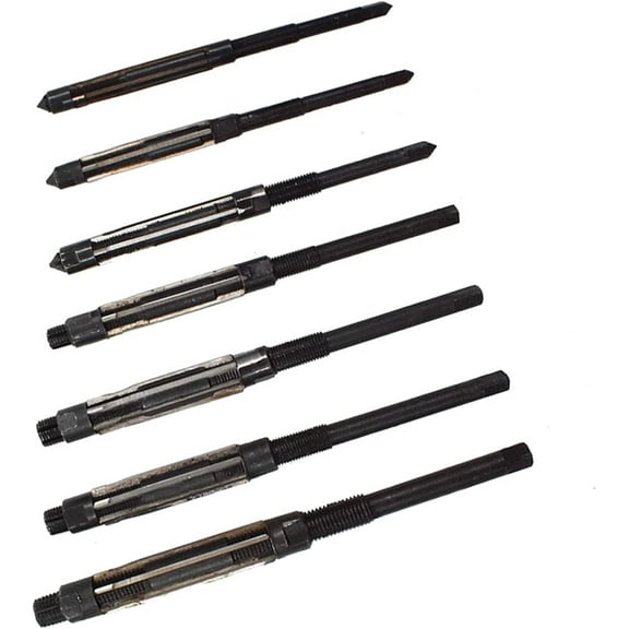 7Pcs 6.5-11.75 MM Adjustable Hand Reamers High Speed Steel 1/4 to 15/32 Adjustable Reamers