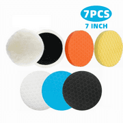 7Pcs 7 Buffing Polishing Pads Buffing Sponge& Wool Pads Set Buffer Polisher Pad