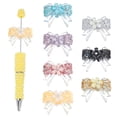 thumbnail image 1 of 7Pcs 7 Colors Rhinestone Bows Beads, 1 of 5