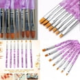 thumbnail image 1 of Jargod 7-Piece Acrylic Nails Metal Nail Art Brush Set with 7 Different Sizes, Multicolor, 1 of 4