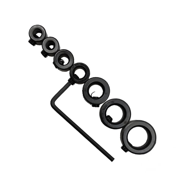 7Pcs Adjustable Drill Stop Rings 3/4/5/6/8/10/12mm For Metal Plastic Professional Tool Accessories