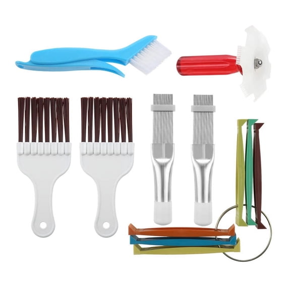 7Pcs Air Conditioner Fin Cleaner Set, Ac Fin Comb Condenser Fin Straightener Brush, Air Conditioner Repair Clean Tool