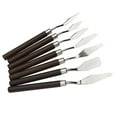 thumbnail image 1 of 7Pcs Artists Spatula Set Handle Paint Scraper Paint Mixing Scraper for Oil Painting Acrylic Painting Color Mixing, 1 of 8