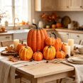 thumbnail image 1 of 7Pcs Assorted Artificial Brushed Pumpkins Rustic Decorative Foam Pumpkins for Fall Halloween Harvest Wedding Baby Shower Tabletop Centerpiece Mantel Kitchen Decoration, 1 of 8