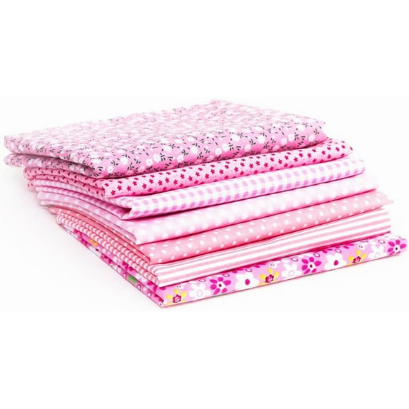7Pcs Assorted Fat Quarter Bundle Quilt Quilting Sewing DIY Tool Set