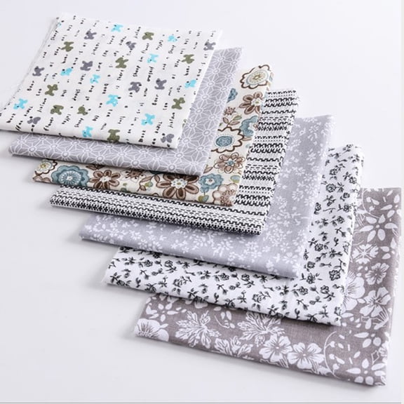 7Pcs Assorted Mixed Pattern Bundle Quilting Cotton Fabric Sewing DIY