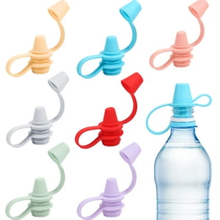 Colorful Water Bottle Spout Adapter for Kids No-Spill Silicone Water Bottle  Spout Adapter Leak-Proof Food Tops D5QA - AliExpress
