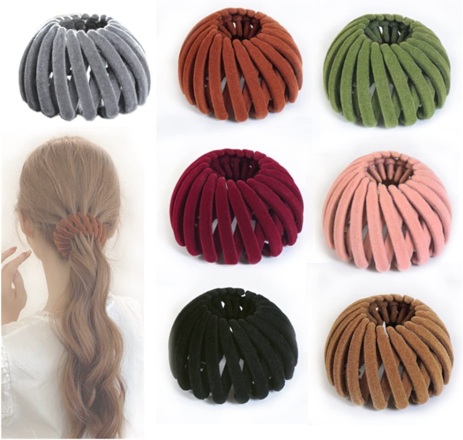 7Pcs Birds Nest Magic Hair Clip, Bird Nest Magic Hair Clip for Women