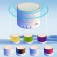 thumbnail image 1 of 7Pcs Bluetooth Speaker Under $5! Yannianjz Small Crack Bluetooth Speaker, Portable Wireless Speaker with Colorful Lights, 5W Subwoofer, Bluetooth 5.0 for Outdoor, Indoor, Home, Desktop, Travel, Party, 1 of 9