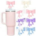 thumbnail image 1 of 7Pcs Bow Straw Cover Topper for Stanley Cup,Silicone Straws Toppers for Tumbler, 1 of 6