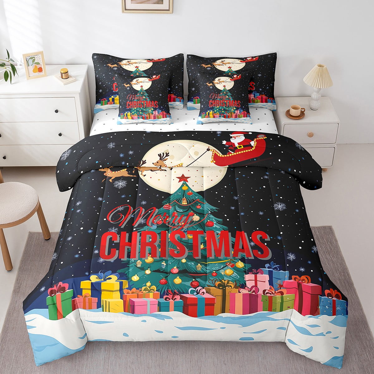 7pcs-christmas-kids-bedding-set-for-boys-twin-size-comforter-set-with