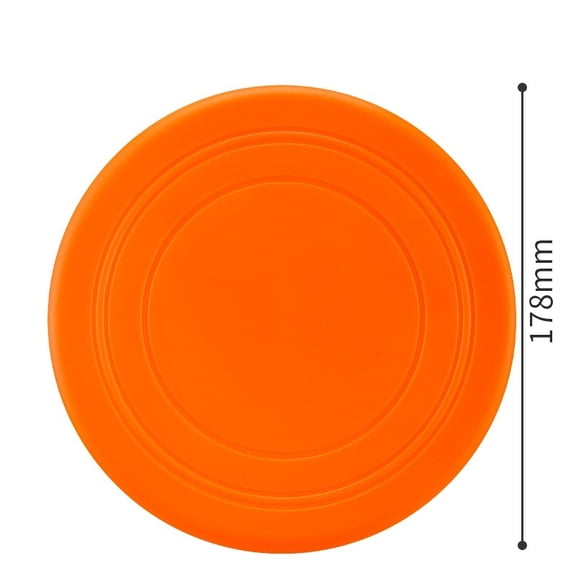 7Pcs Colorful Soft Dog Frisbee Toy, Water Floating Rubber Flying Disc Interactive Training Fetch Toy