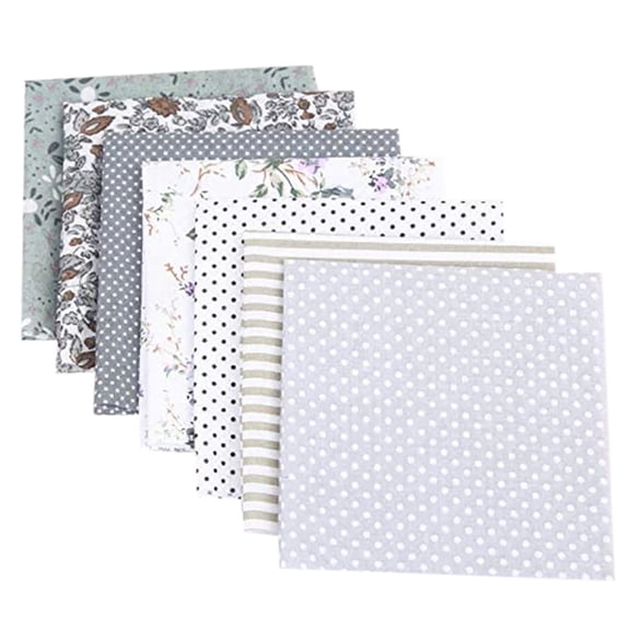 7Pcs Cotton Fabric DIY Making, Fat Quarters Fabric Bundles, Quilting Fabric, Fabric for Sewing, Floral Fabric, Perfect for Quilting, DIY Crafts, Clothing Making and Handmade Crafting, 20" x 20"