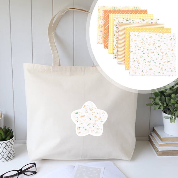 7Pcs Cotton Fabric Diy Making Supplies Quilting Patchwork Fabric Fat Quarter Bundles Diy for Quilting Patchwork Cushions Cotton Fabric for Patchwork