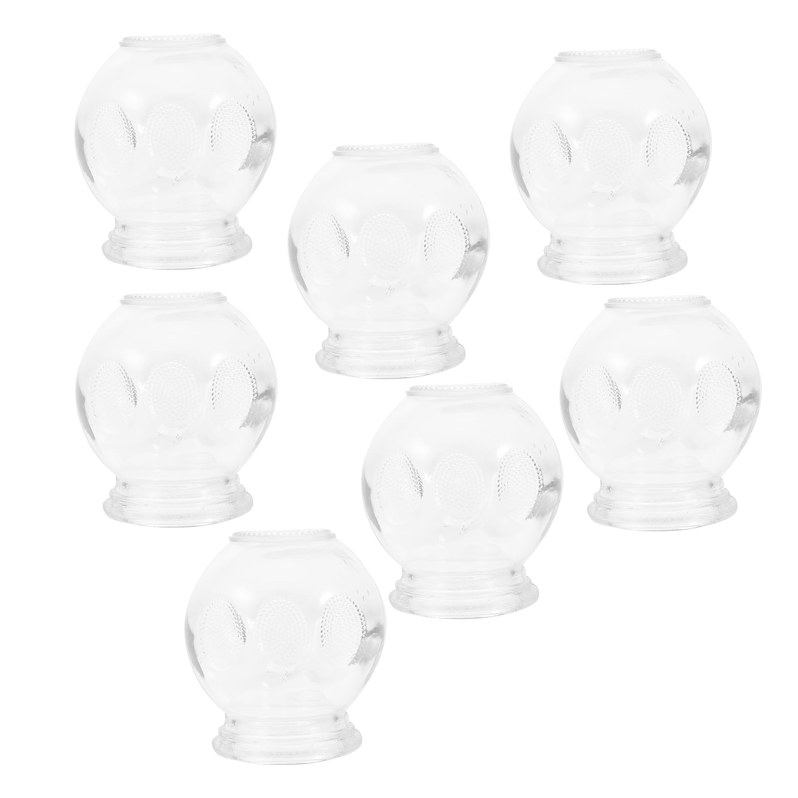 7Pcs Cupping Glass Professional Vacuum Cupping Cups Fire Glass Cupping Jars