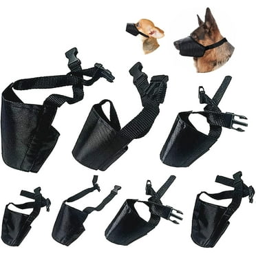 7Pcs Dog Muzzles Suit, Anti-Biting Barking Pet Muzzles Adjustable Dog Muzzle Mouth Cover for Small Medium Large Extra Dog