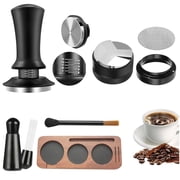 7PCS Espresso Accessories, Espresso Tamper Tools, 51mm/2.01in Espresso Machine Accessories Kit, Wdt Tool Coffee Tamper with Wood Espresso Tamping Station