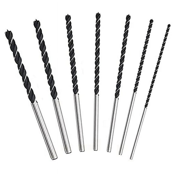 7Pcs Extra Long Wood Drill Bit Set 12 Inch 300mm Bits DIY Woodworking Tool Spiral