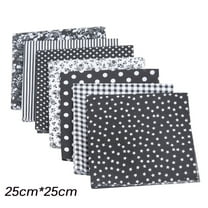 7Pcs Fabric Squares For Quilting And Patchwork, Pre-Cut Sewing Squares Cloth, Soft Breathable Material For Bags Costumes Home Decor​​​​ (9.8 Inch)
