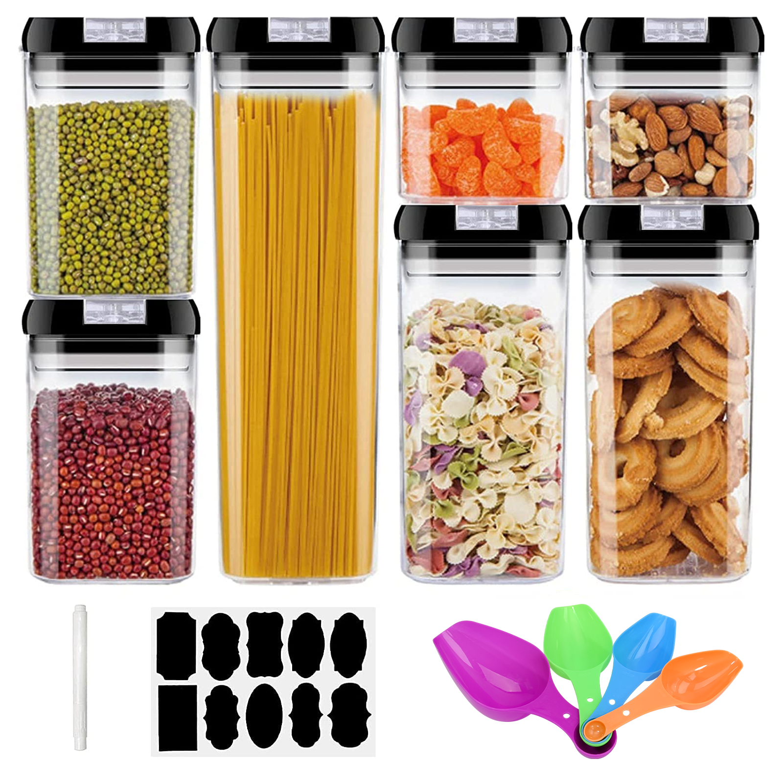 7Pcs Food Storage Containers